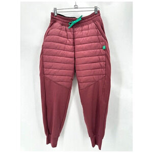 Peppermint Cycling Co‎ Hybrid Pants Size S Red Insulated Quilted Winter Training